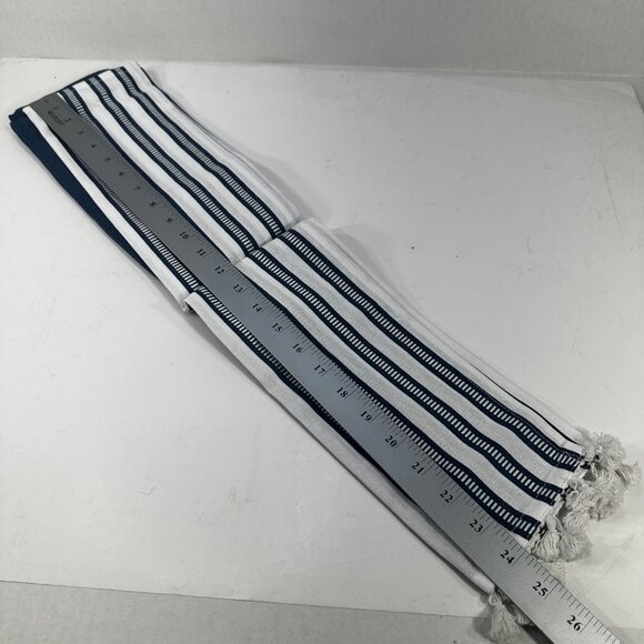 Lot Of Four Dish Towels Two Solid Two Striped Blue New With Tags - Picture 7 of 8